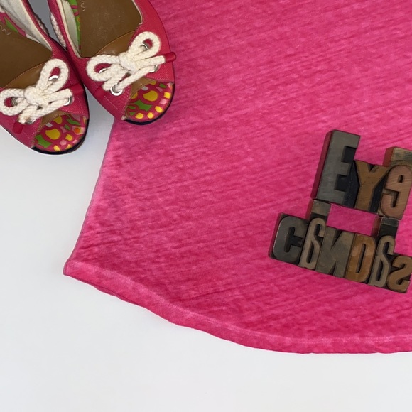 🆕🐳VINEYARD VINES Women s ‘Casual Knits’ S/S Tee in Rhododendron - Picture 5 of 10